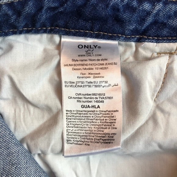 Only Patchwork Lima Boyfriend Jeans - Picture 9 of 12